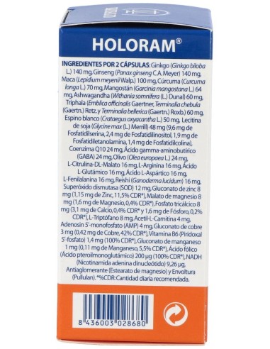 Holoram Cerevitan 60Cap. de Equisalud
