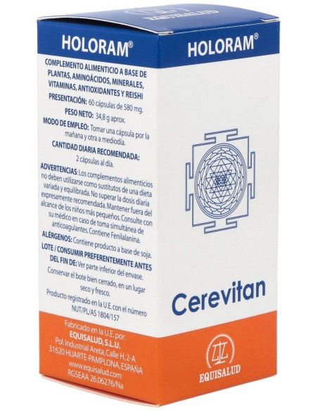Holoram Cerevitan 60Cap. de Equisalud