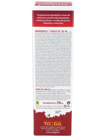 Aktidrenal Savia Roja 250Ml. Lineabel de Tongil