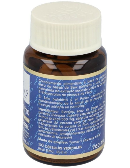 Saw Palmeto Polen De Cereal 30Cap. Estado Puro de Tongil