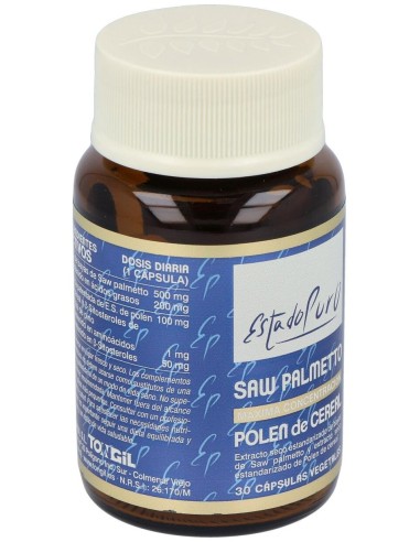 Saw Palmeto Polen De Cereal 30Cap. Estado Puro de Tongil