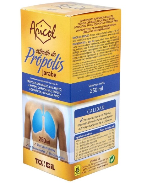 Apicol Extracto Propolis Jarabe 250Ml. de Tongil