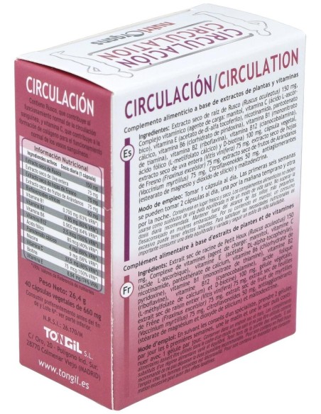 Nutriorgans Circulacion 40Comp de Tongil