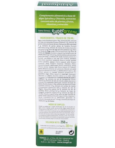 Aktidrenal Savia Verde 250Ml. Lineabel de Tongil