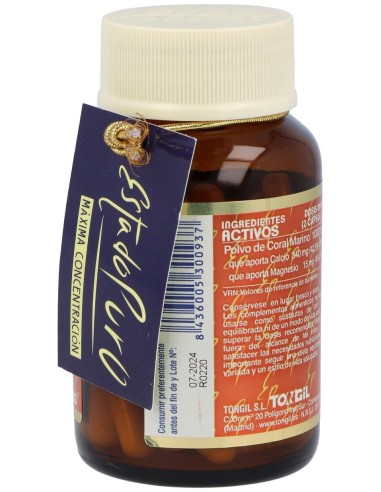 Calcio Coral 1000Mg. 60Cap. Estado Puro de Tongil