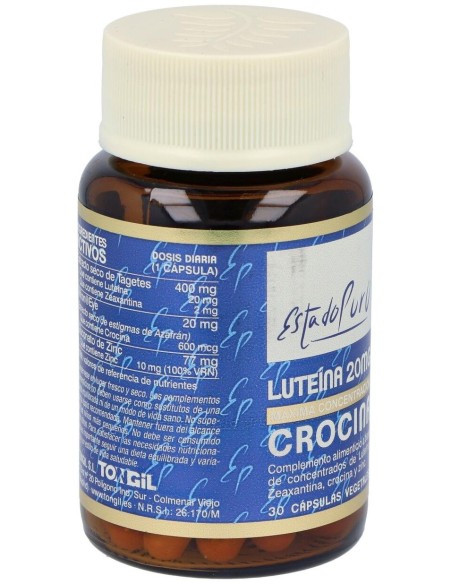 Luteina 20Mg. Crocina 30Cap. Estado Puro de Tongil