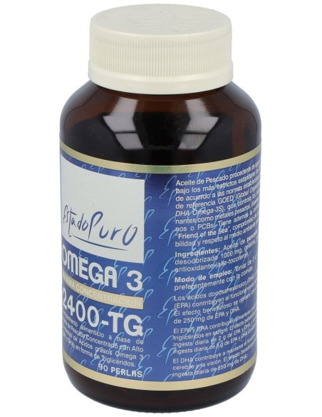 Omega 3 2400 Tg 90Perlas Estado Puro de Tongil