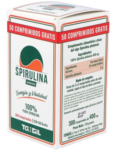 Spirulina 300Comp. de Tongil