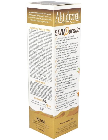 Aktidrenal Savia Dorada 250Ml. Lineabel de Tongil