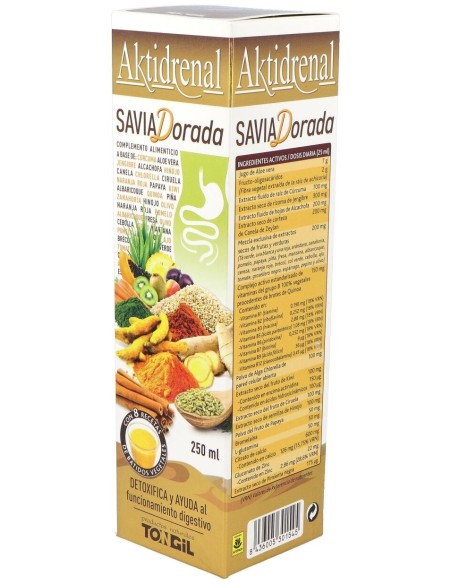 Aktidrenal Savia Dorada 250Ml. Lineabel de Tongil