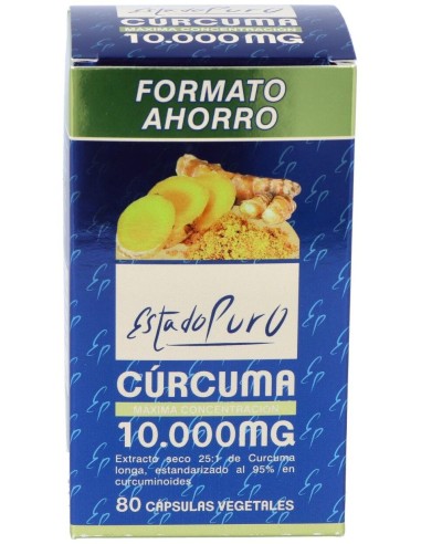 Curcuma 10.000Mg. 80Cap. Estado Puro de Tongil