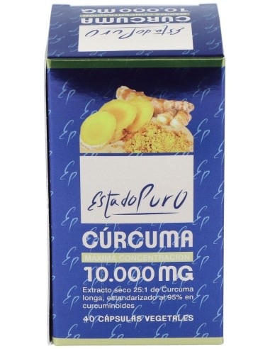 Curcuma 10.000Mg. 40Cap. Estado Puro de Tongil