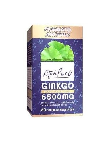 Ginkgo 6500Mg 80Cap. Estado Puro de Tongil