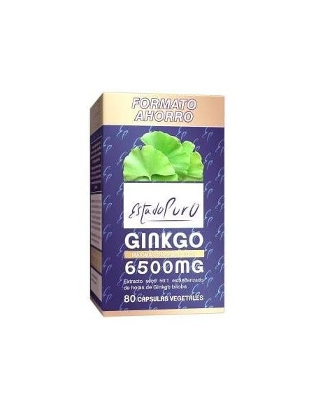 Ginkgo 6500Mg 80Cap. Estado Puro de Tongil