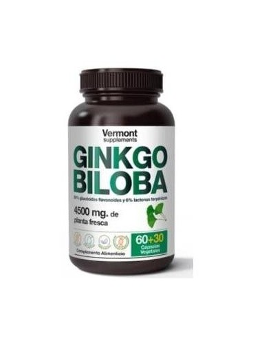 Ginkgo Biloba 60+30Vcap. de Vermont Supplements