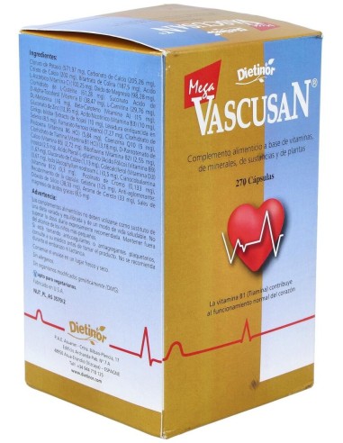 Mega Vascusan 270Capsulas de Dietinor (Vascusan)
