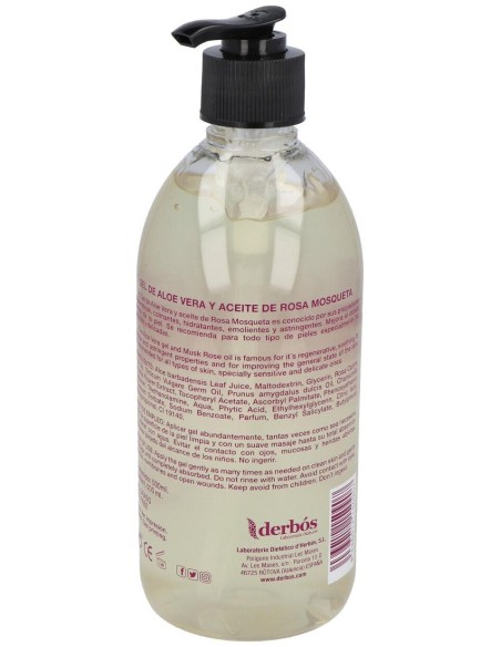 Gel Aloe Vera Y Rosa Mosqueta 500Ml. de Derbos