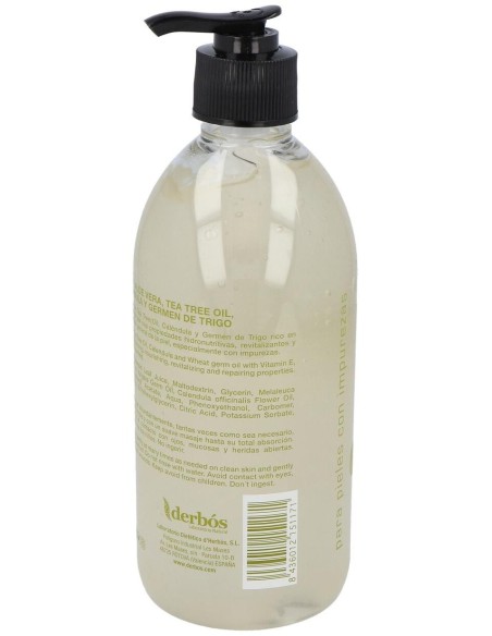 Gel Aloe Vera Y Arbol Del Te 500Ml. de Derbos