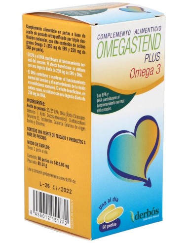 Omegastend Plus 60Perlas de Derbos