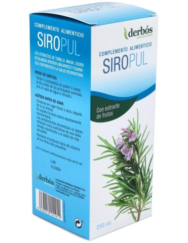 Siropul Jarabe 250Ml. de Derbos