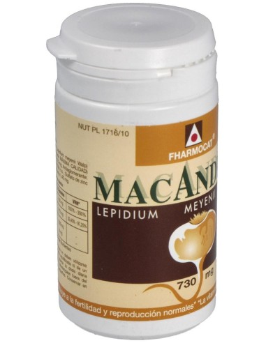 Maca Andina 100% Pura 60  capsulas de Fharmocat