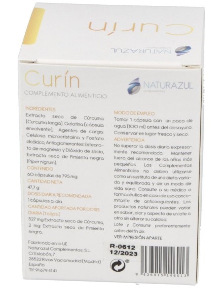Curin 60Cap. de Naturazul