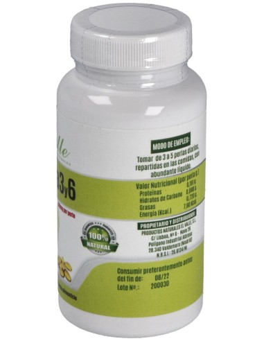 Omega 3 Y Omega 6 (A.De Borraja Y Salmon)120Perlas de El Valle