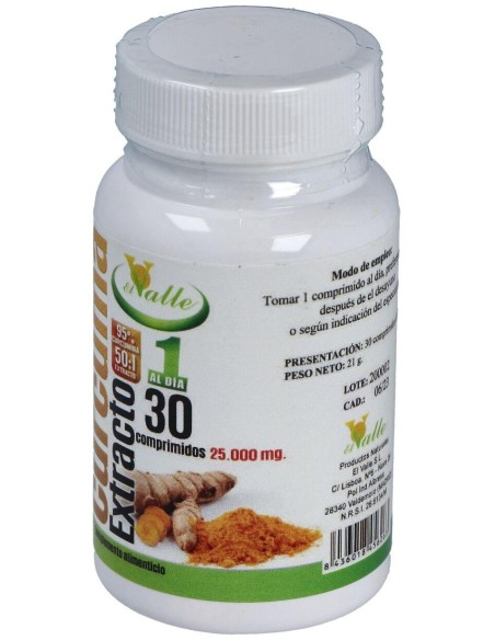 Curcuma Extracto 30Comp. de El Valle