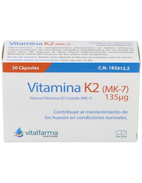 Vitamina K2-7 30Comp. de Vitalfarma