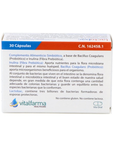 Lactobac 30Cap. de Vitalfarma