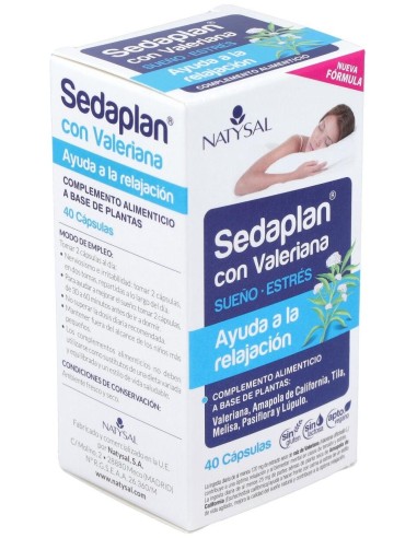 Sedaplán Con Valeriana  (Descanso Y Sueño) 40 Cáps. de Natysal