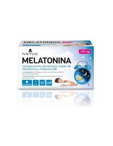 Melatonina  1,95 Mg + B6 60 Comp. de Natysal