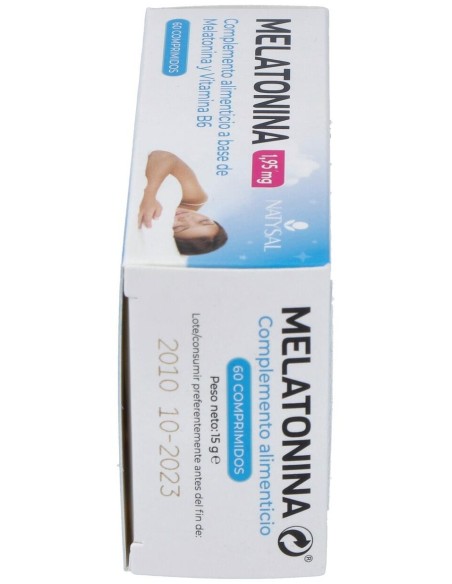Melatonina  1,95 Mg + B6 60 Comp. de Natysal