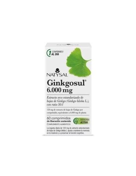 Ginkgosul 6.000 Mg. 60 Comp. de Natysal