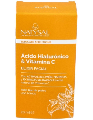 Elixir Ácido Hialurónico Y Vitamina C 20 ml. de Natysal