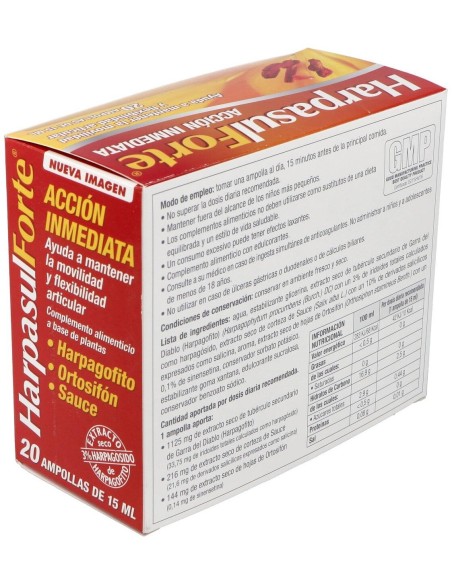 Harpasul Forte Monodosis (Harpagofito, Ortosifón Y Sauce) 20 Viales de Natysal