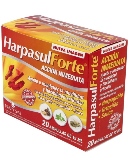 Harpasul Forte Monodosis (Harpagofito, Ortosifón Y Sauce) 20 Viales de Natysal