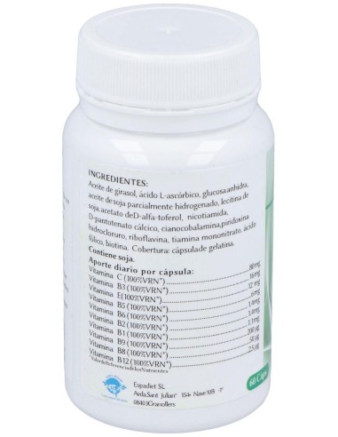 Vitamina B+ Complex 60 Per. de Espadiet