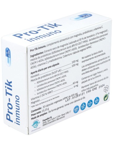 Pro-Tik Inmuno 30 Cáp. de Espadiet