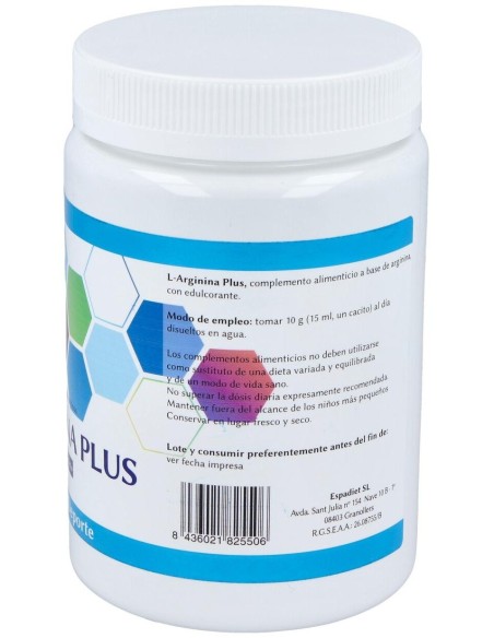 L-Arginina Plus 300 Gr. de Espadiet