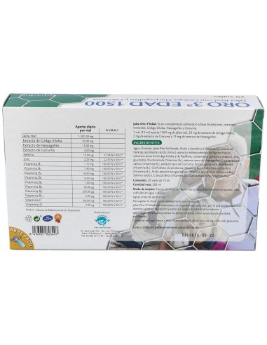 Jalea 3ª Edad 1500 Forte 20 Vial. de Espadiet