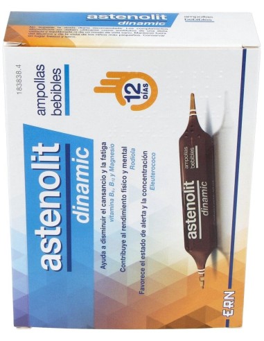 Astenolit Dinamic 12Ampollas Bebibles de Astenolit