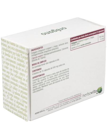 Oregano 60Cap. de Herbovita