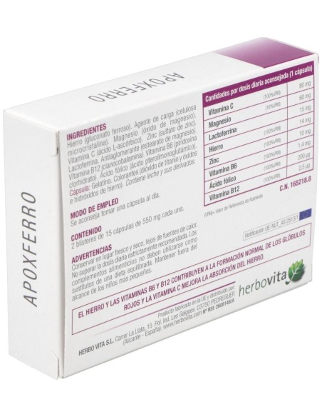 Apoxferro 30Cap. de Herbovita