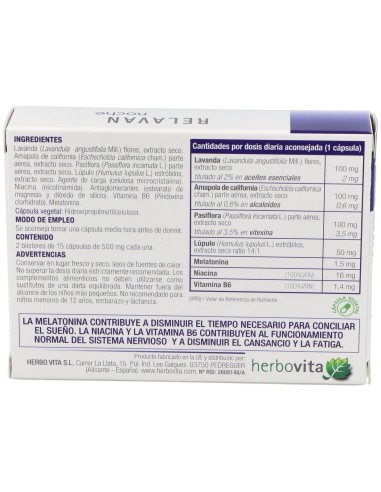 Relavan Noche 30Cap. de Herbovita