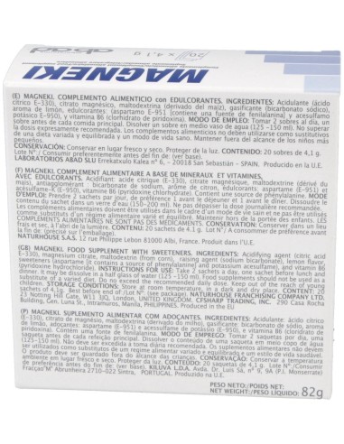 Magneki Eferves Musculos/Huesos (Magneva) 20Sbrs. de Kiluva - Abad