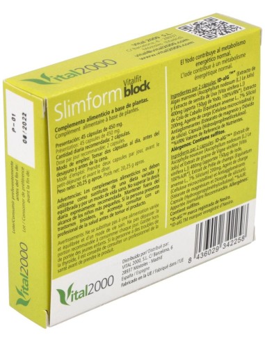 Slimform Block 45Cap. de Vital 2000