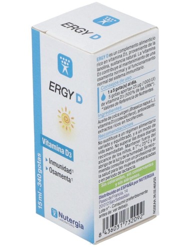 Ergy-D 15Ml. de Nutergia