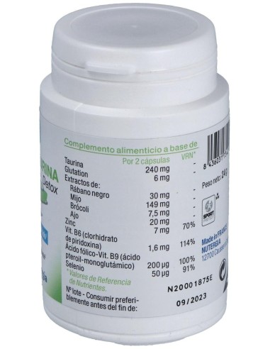 Ergytaurina Detox 60Cap. de Nutergia
