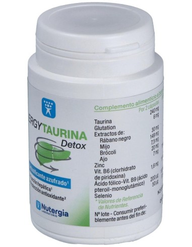 Ergytaurina Detox 60Cap. de Nutergia